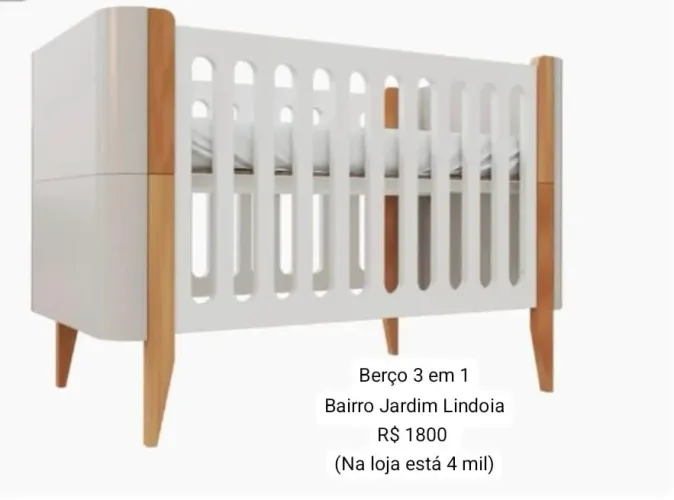 Berço Cama Montessoriana Mini berço 3 em 1