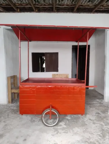 Carrinho de lanche grande com cobertura - ótimo para começar seu negócio