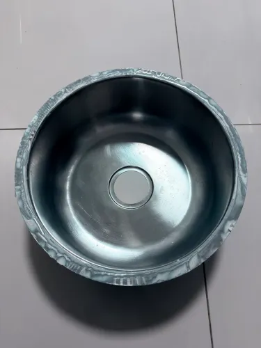 Cuba de Inox Redonda 32x14cm