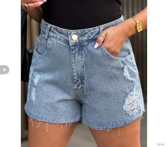 SHORT JEANS NOVO - TAM 42
