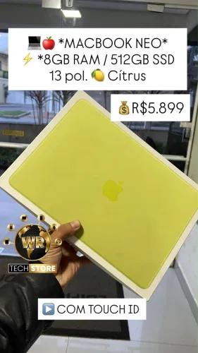 *MACBOOK NEO* *8GB RAM / 512GB SSD 13 pOl." ? Citrus