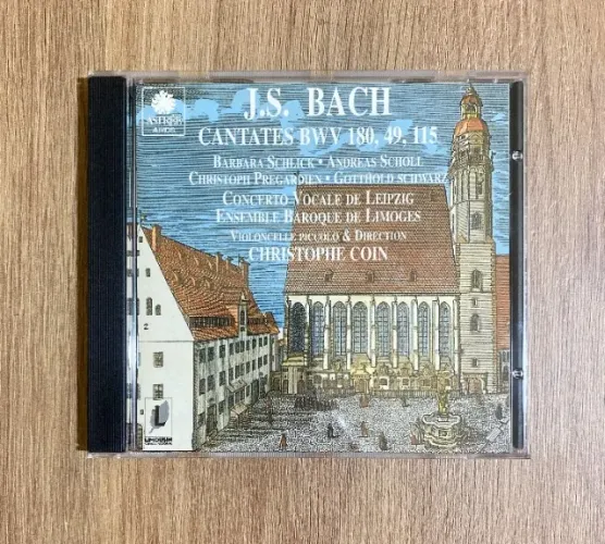 CD Johann Sebastian Bach: Cantates BWV 180, 49, 115 (Christophe Coin-1994) Made in France