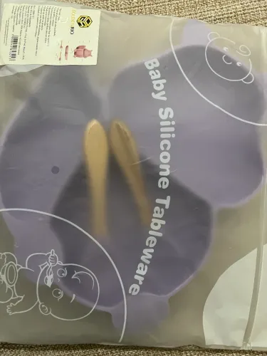 Kit com 3 peças alimentação/ p baby silicone