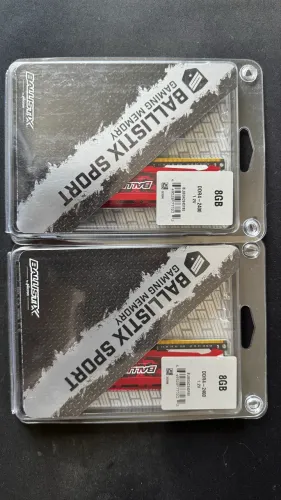 MEMÓRIA RAM BALLISTIX SPORT 2X8GB DDR4 2400 1.2V