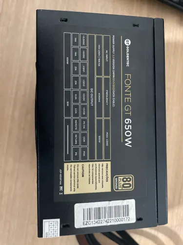 Fonte GT goldentec 650w
