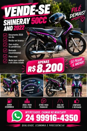 VENDO SHINERAY 50CC 2022