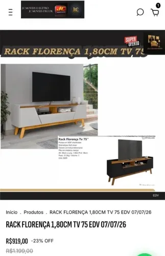 RACK FLORENÇA PROMOÇÃO