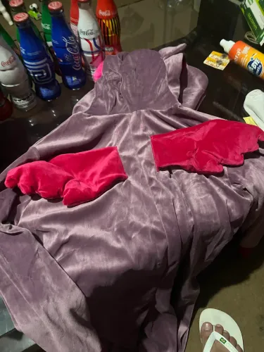 pijama ou fantasia de unicórnio roxo