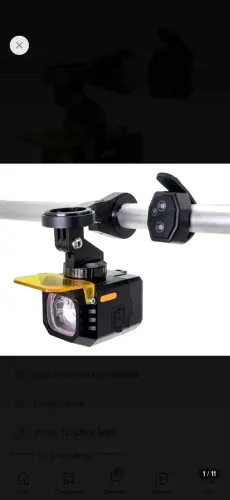 Farol p/ bike c/ controle sem fio