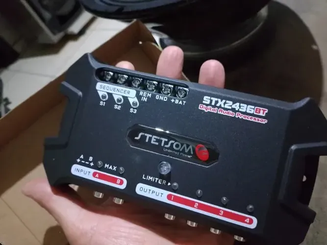 Equalizador Processador de audio e Crossover Bluetooth para Som Automotivo Pronta Entrega