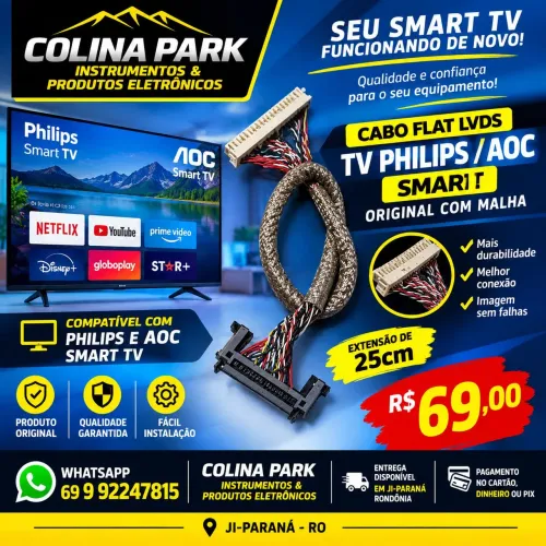 Cabo Lvds Smarttv Philips/AOC