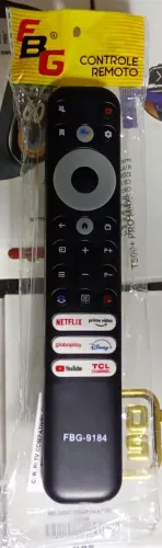 Controle Remoto Smart TV Compativel Com Tcl FBG-9184 - Novo