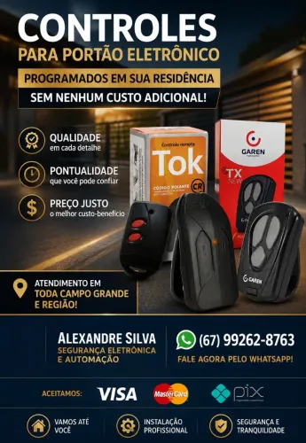 (Prog) Controles Para Portão Eletrônico