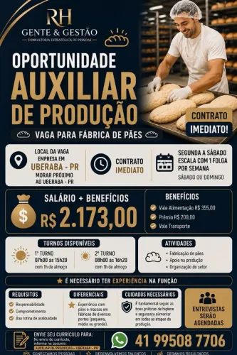 Auxiliar de Produção 