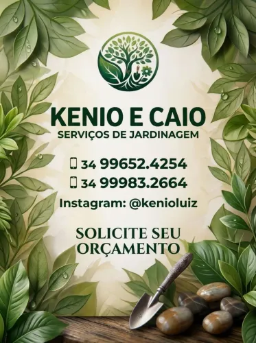 Serviços de jardinagem , solicite seu orçamento whatsapp no cartão