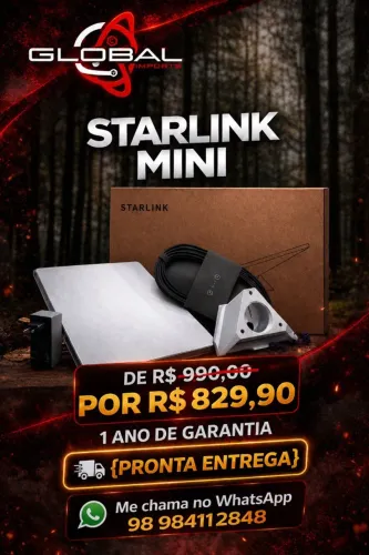 Promoção Antena Starlink mini Internet Via Satélite Nova Lacrada.