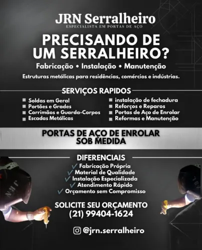 PRECISANDO DE UM SERRALHEIRO?