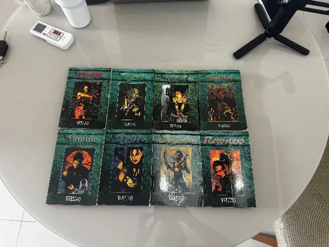 RPG Coleçao Completa Romances  de Cla Vampiro a Mascara Vol 1 a 8 Editora Devir