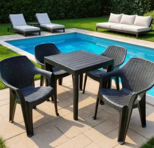 Jogo de mesa estilo rattan pronta entrega