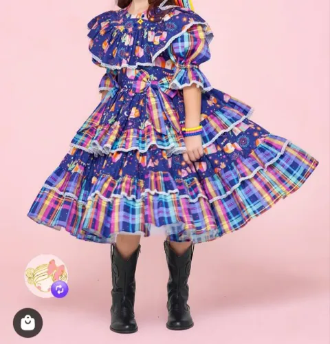 Vendo vestido infantil de festa junina