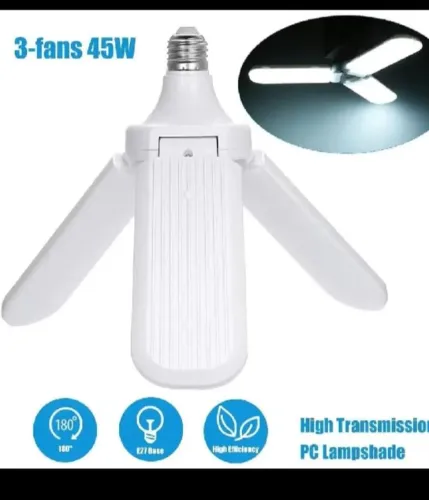 Lampada Petalas LED 45W Dobrável Ajustável Bivolt Forte Luz Branco-Frio - SQ7007
