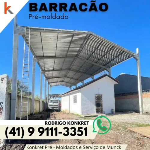 Barracão em terreno sem esquadro