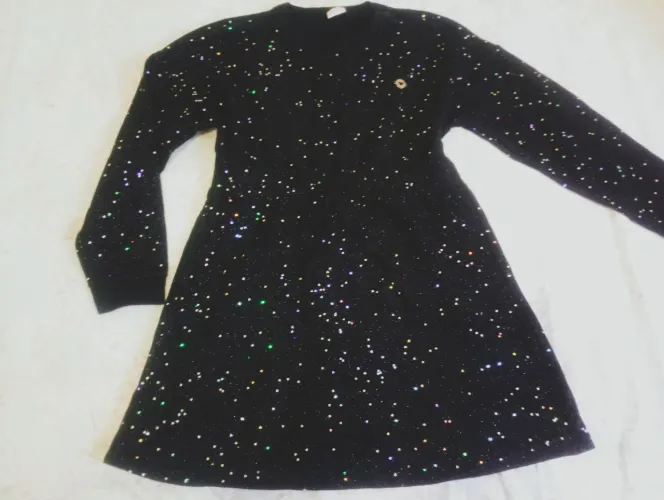Vestido preto moletinho