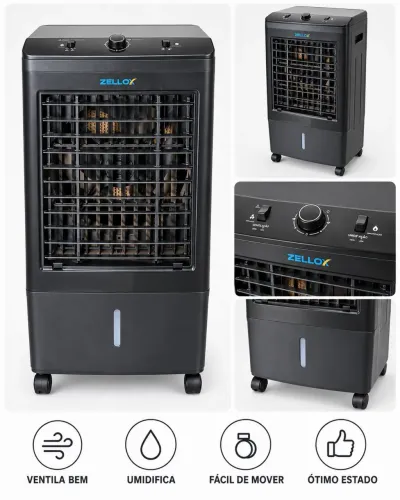 Climatizador de ar Zellox ? ventila e umidifica!