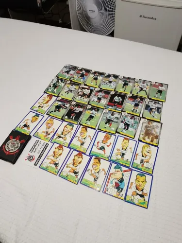 Cards raros do Corinthians de 1994. Intactos. Pra colecionador raiz.