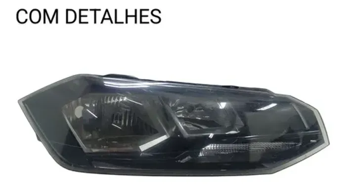 Farol Direito Polo Virtus 18/22 Masc Negra (detahe)