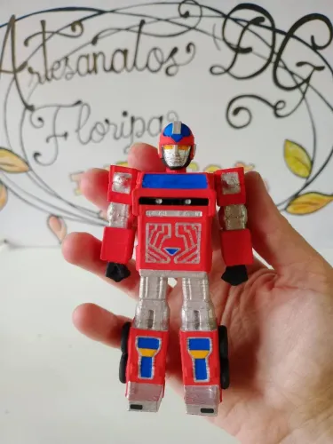 ROBÔ FLASHMAN TITAN JUNIOR 10cm altura. Não articulado.  Impressão 3D 