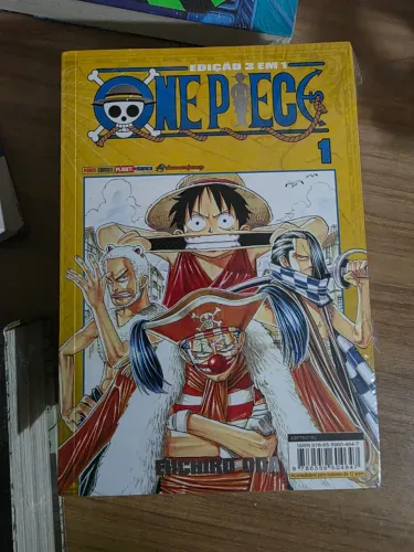 Mangá - One Piece 3 em 1 - 1 edição com os 3 primeiros juntos NOVO LACRADO