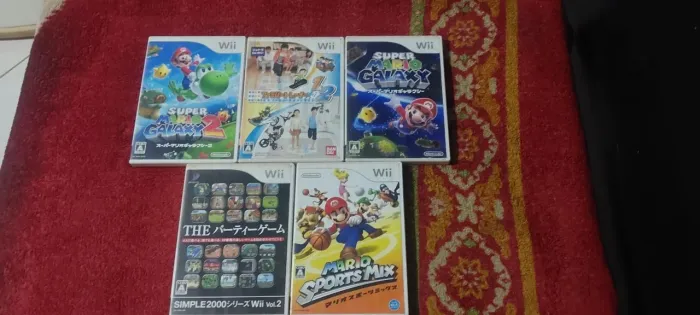 Jogos de nintendo wii japones cada jogo tem um valor conservado
