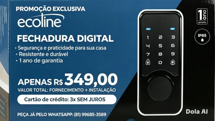 Promoção com instalação fechaduras