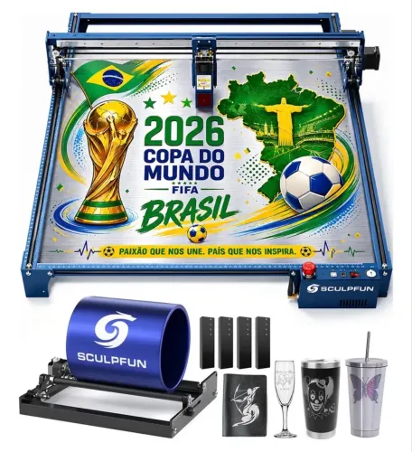 Máquina a laser e corte 