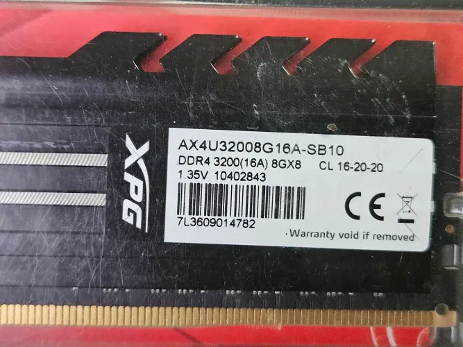 Memória DDR4 8GB XPG 3200mhz
