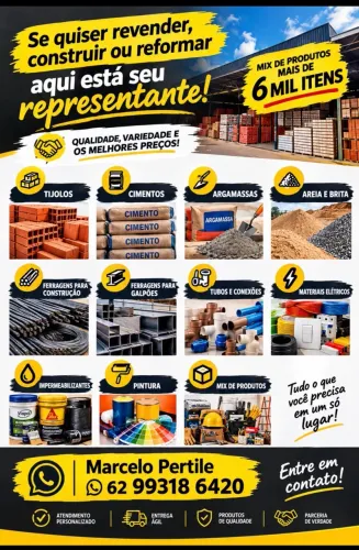 Materiais de construção direto de fábrica e distribuidora