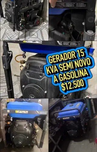 Gerador 15 Kva a gasolina