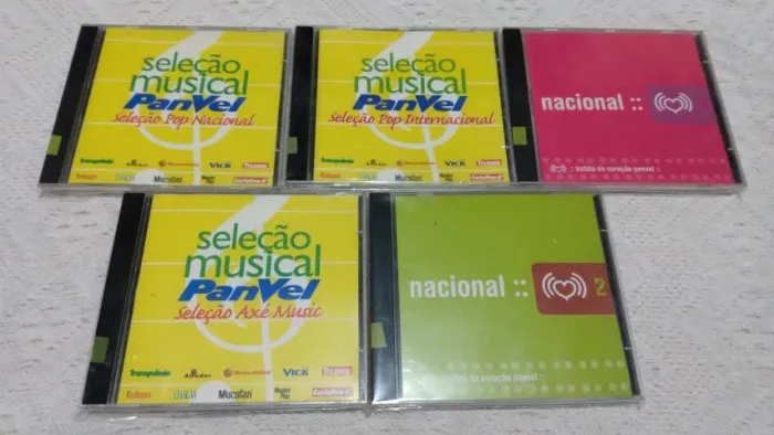 Cd promocional Coleção Panvel lote 5 cds