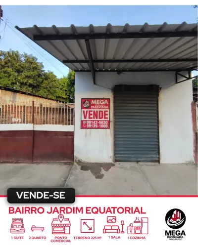 Imóvel para venda possui 225 metros quadrados com 2 quartos em Equatorial - Boa Vista - RR