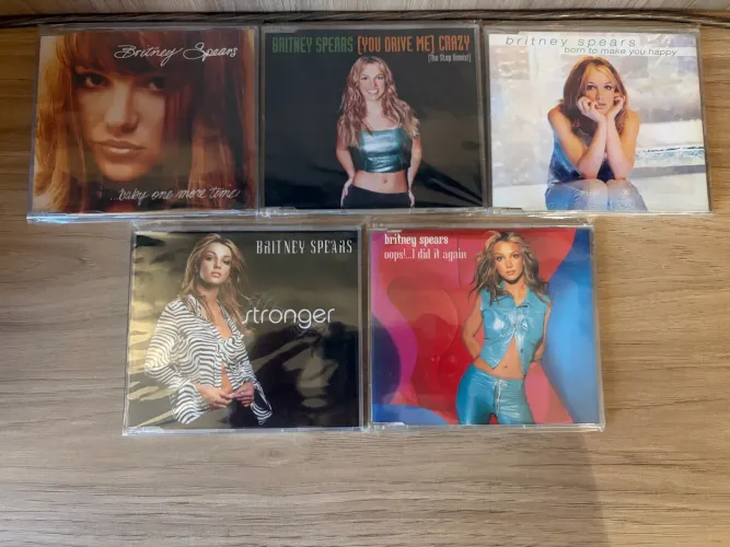 Lote CD Single Britney Spears 5 Unidades