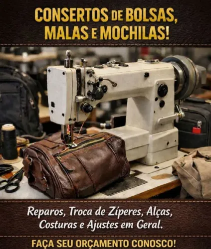 Conserto de bolsas, malas, mochilas