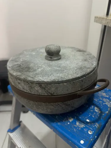 Panela De Pedra Sabão Tradicional 3 Litros (já Curada)