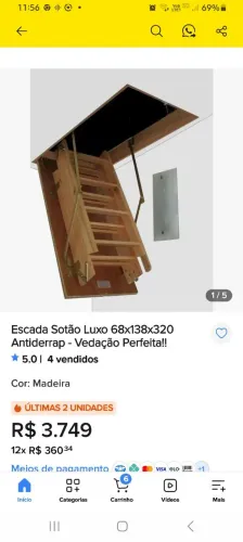 Escada para sotao