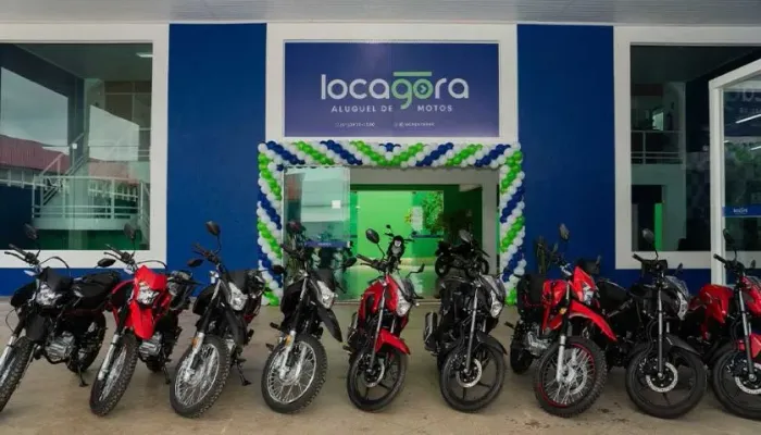 Empresa de Locação de Motos com 7 motos DK160 em pleno funcionamento com 4 motos alugadas