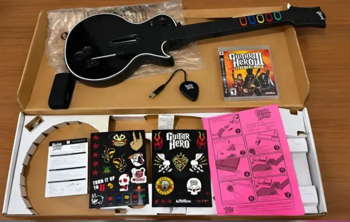 Kit Guitar Hero Legends Of Rock - Ps3 Guitarra Sem Fio