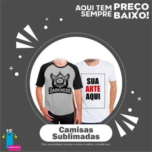 Camisa em poliéster e algodão: conforto, durabilidade e ótimo caimento.