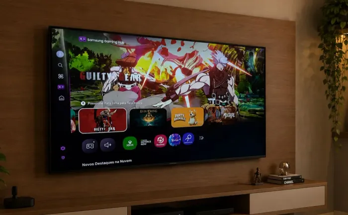 Smart tv 55 Samsung 4k com Gaming Hub