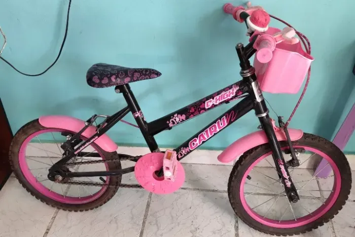 Bicicleta Infantil Cairu Menina Aro 16 *Rodinhas Inclusas