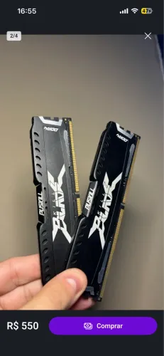 Ddr4 2x8 3200 pra vender ou trocar por pente de 16 gb